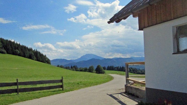 Hofaussicht Richtung Ötscher, © Familie Winter