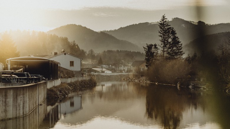 Übernachtungsangebot mit Ausblick: Flussbett, © Niederösterreich Werbung/Sophie Menegaldo